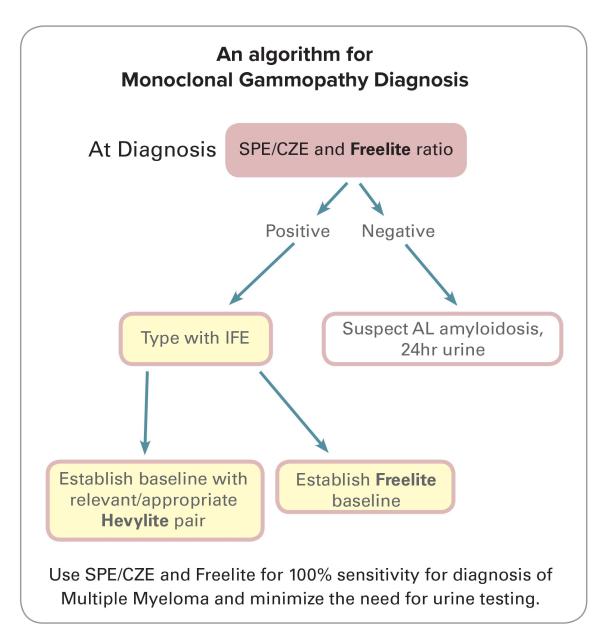 Using Freelite for diagnosis
